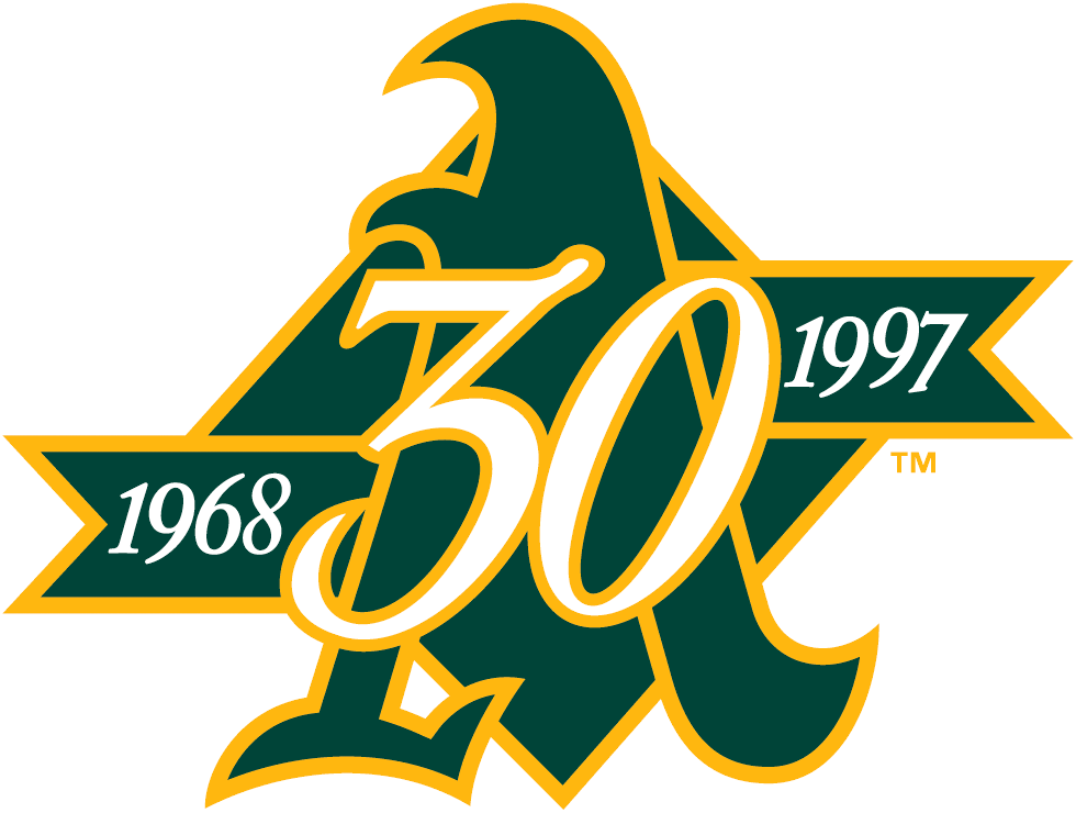 Oakland Athletics 1997 Anniversary Logo vinyl decal